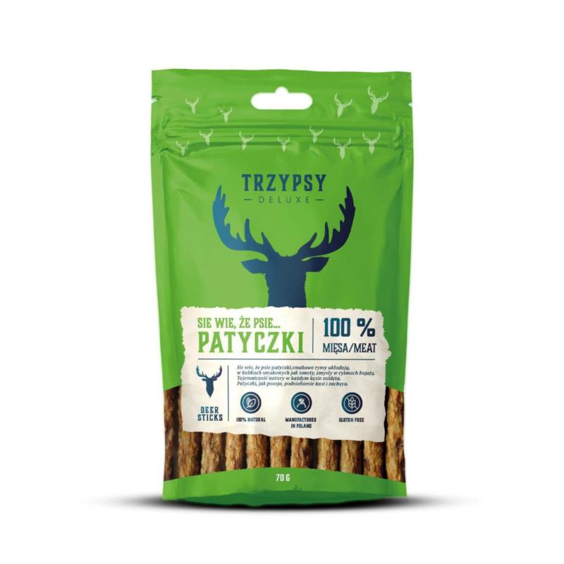 Patyczki z jelenia Się wie że psie 70g TRZYPSY Patyczki z jelenia Się wie że psie 70g TRZYPSY