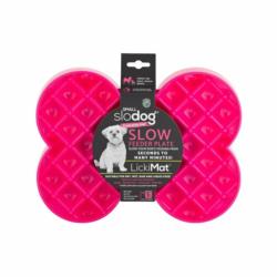 Miska slow food spowalniająca jedzenie    niebieska mała SLODOG