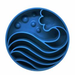 Miska spowalniająca jedzenie Fale Wave    Design Ebowl blue SODA PUP