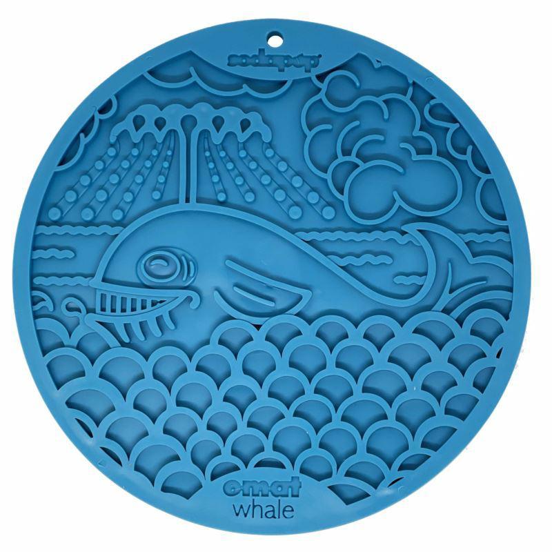 Mata do lizania z przyssawkami Wieloryb niebieska Whale SODA PUP Mata do lizania z przyssawkami Wieloryb niebieska Whale SODA PUP