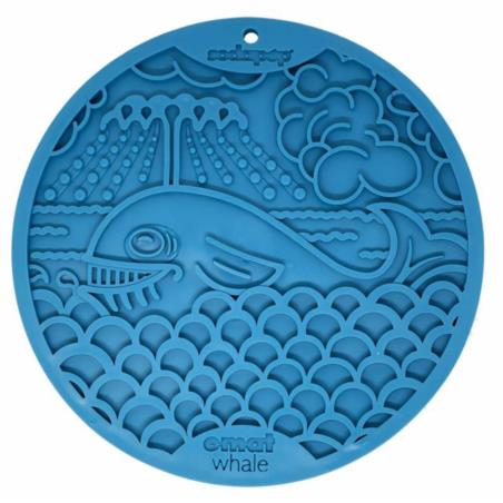 Mata do lizania z przyssawkami Wieloryb   niebieska Whale  SODA PUP