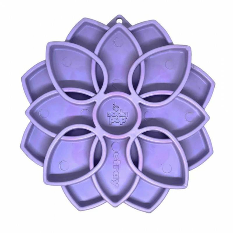 Miska spowalniająca jedzenie z przyssawkami Mandala fioletowa Mandala Softie eTray Purple SODA PUP Miska spowalniająca jedzenie z przyssawkami Mandala fioletowa Mandala Softie eTray Purple SODA PUP