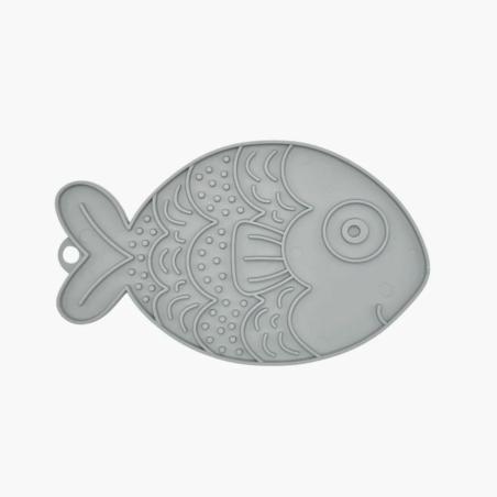 Mata do lizania Fishka jasno szara
