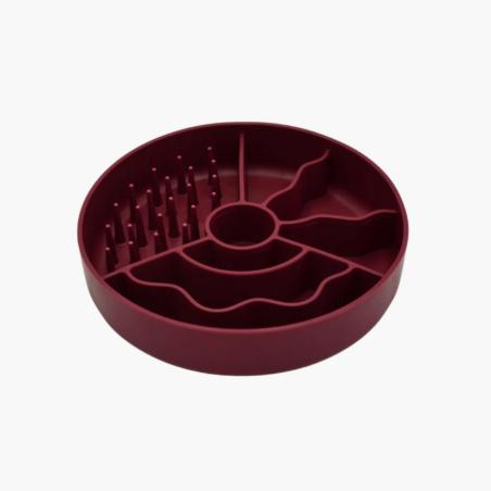 Miska spowalniająca jedzenie Slow Fibowl  bordowa FIBOO