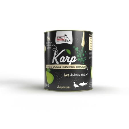 Karma mokra Karp z kaczką, gruszką        i pietruszką 800 g SYTA MICHA