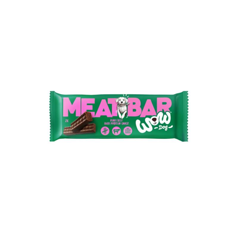 Batonik mięsny z wołowiny Meat Bar Rind 40g WOW DOG Batonik mięsny z wołowiny Meat Bar Rind 40g WOW DOG
