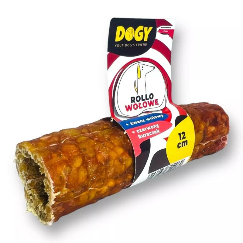 Gryzak rollo z wołowiny 12 cm DOGY Gryzak rollo z wołowiny 12 cm DOGY