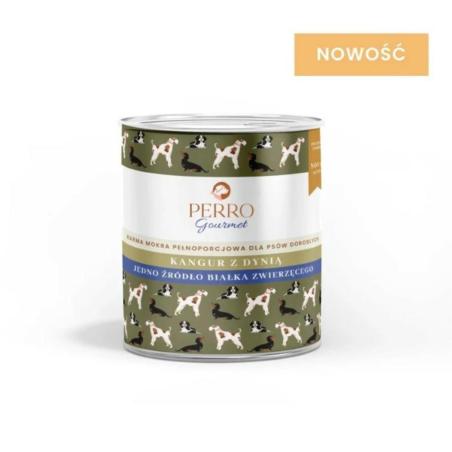 Karma mokra Kangur z dynią dla psów       dorosłych 800 g PERRO