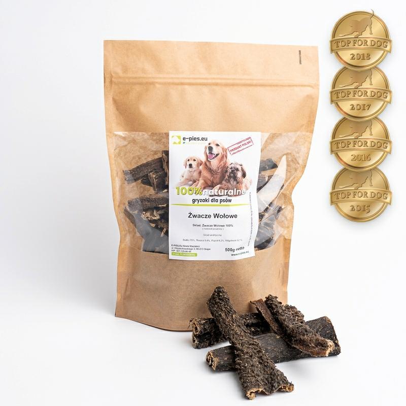 Żwacze wołowe 500 g NATURALNE GRYZAKI Żwacze wołowe 500 g NATURALNE GRYZAKI