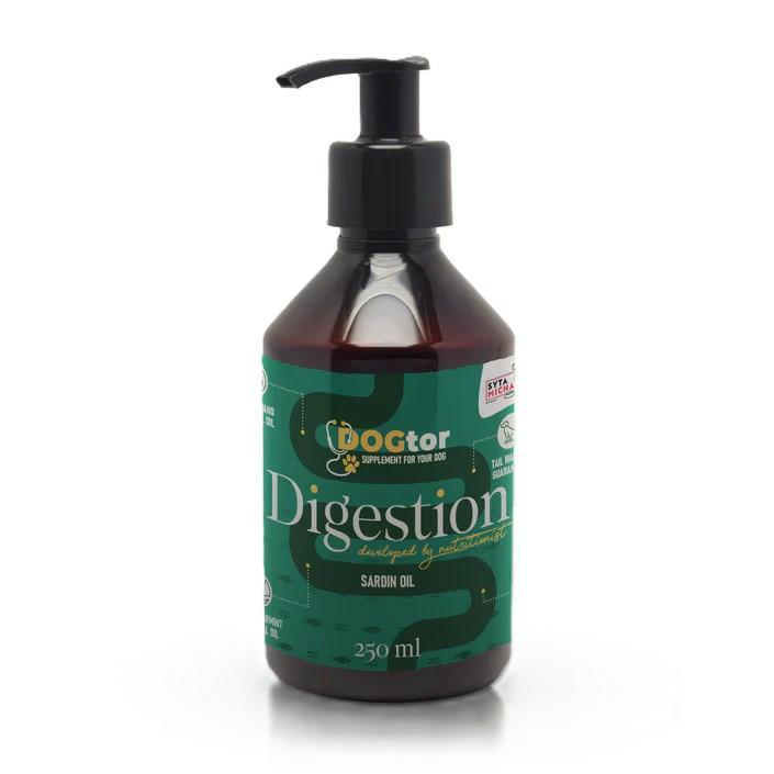 Olej dla psa na trawienie DOGtor          Digestion oil dla psa 250ml SYTA MICHA