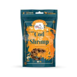 Przysmaki z dorszem i krewetką dla psa    Fish & Seafood 80g SYTA MICHA