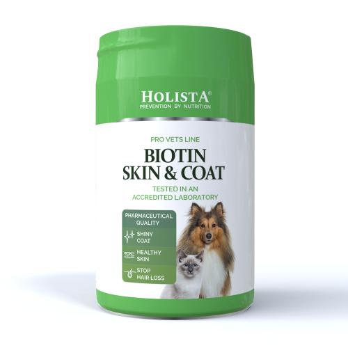 Zestaw witamin na skórę i sierść Biotin Skin & Coat 200g HOLISTA Zestaw witamin na skórę i sierść Biotin Skin & Coat 200g HOLISTA