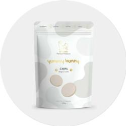 Chipsy Królik z Warzywami dla psa i kota  Yummy Bunny 200g PET LOVER