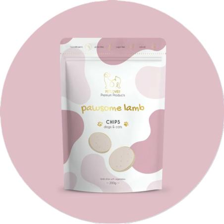 Chipsy Jagnięce z Warzywami dla psa       i kota Pawsome Lamb 200g PET LOVER