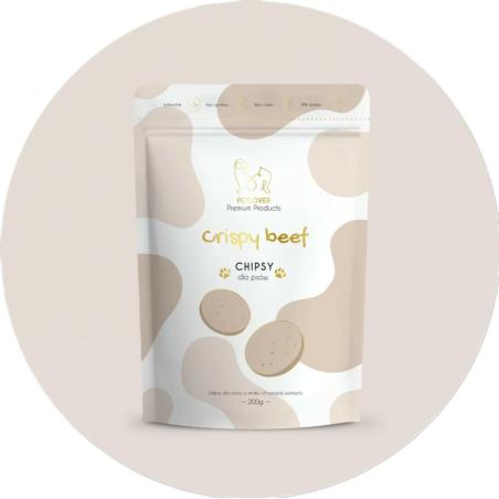 Chipsy Wołowe z warzywami dla psa Crispy  Beef 200g PET LOVER