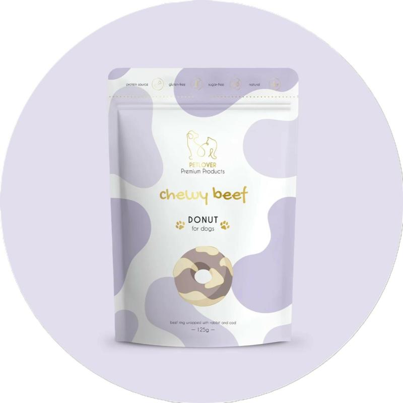 Krążek wołowy dla psa Chewy Beef Donut    125g PETLOVER