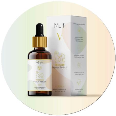 Multiwitamina z Biotyną dla Psów i Kotów  30ml PETLOVER