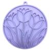 Mata do lizania z przyssawkami Tulipany   Tulip Design Emat Enrichment Licht Paars SODA PUP