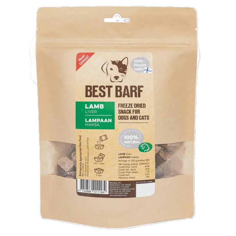 Żwacz jagnięcy liofilizowany 100g BEST BARF Żwacz jagnięcy liofilizowany 100g BEST BARF