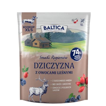 Karma sucha Dziczyzna z owocmi leśnymi    XS/S 1kg BALTICA