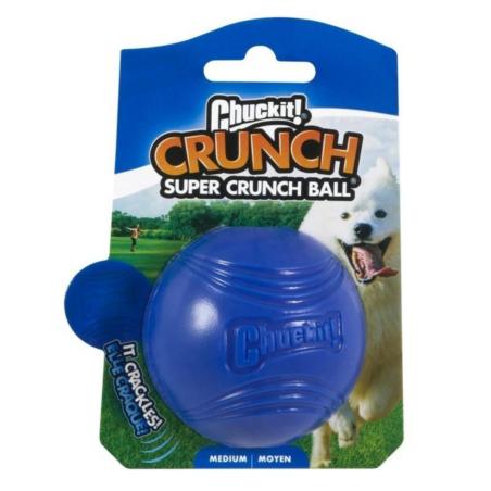 Piłka wydająca odgłos gniecionej butelki  Crunch Ball Medium 6,5cm 6,5cm CHUCKIT!