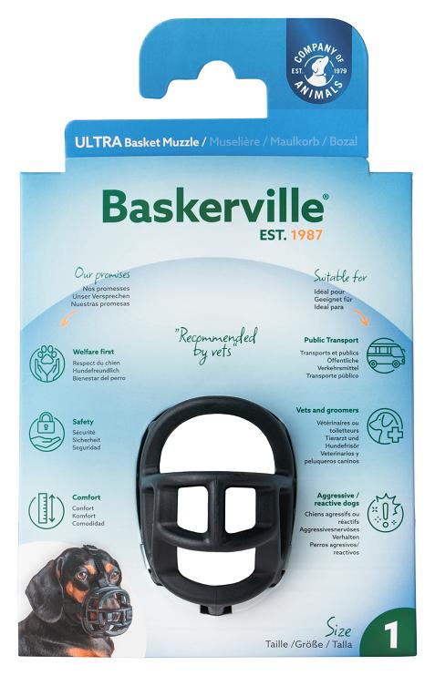 Kaganiec Baskerville Ultra Muzzle rozm.1  BASKERVILLE