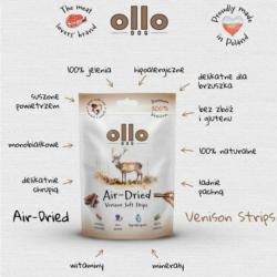 Przysmaki dla psa z jelenia air-dried     strips 80g OLLO