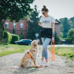 Linka treningowa pomarańczowa z rączką    2cm 5m DINGO