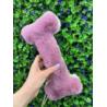 Zabawka z piszczałką miękka               beżowo-różowa kostka 30 cm WOOLIE WHILLIE