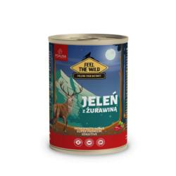 Karma mokra - jeleń z żurawiną feel the   wild 400 g Pokusa