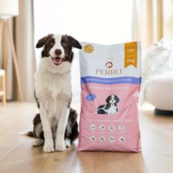 Karma sucha Indyk z królikiem dla         szczeniąt 9 kg PERRO