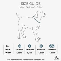 Obroża dla psa Urban Explorer rozm.M 42   - 50cm Lemon DOG COPENHAGEN