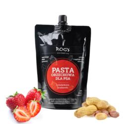 Pasta orzechowa truskawkowa dla psa 300g  ROGY
