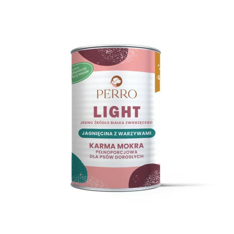 Karma mokra Jagnięcina z warzywami –      monobiałkowa formuła psy dorosłe 400 g PERRO LIGHT