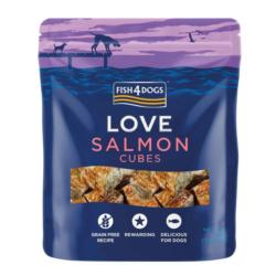 Przysmak z łososia Love Salmon Cubes 85g  FISH4DOGS
