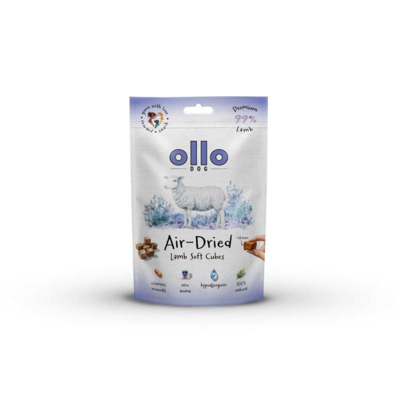 Przysmaki dla psa Kosteczki z jagnięciny  Air-dried Lamb soft cubes 80g OLLO