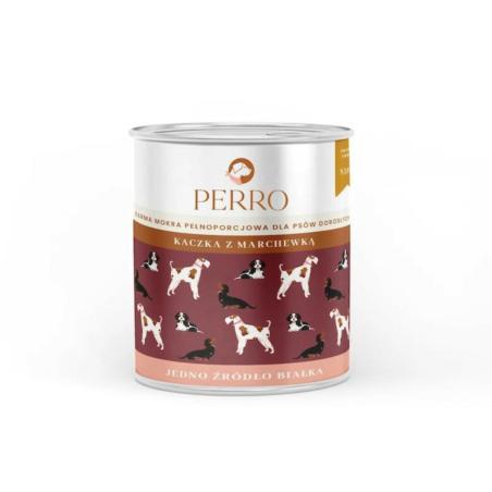 Karma mokra Kaczka z marchewką –          monobiałkowa formuła psy dorosłe 850 g PERRO