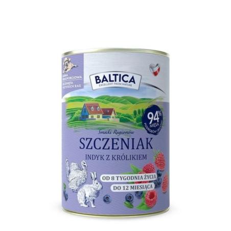 Karma mokra indyk z królikiem dla         szczeniaka 400g BALTICA
