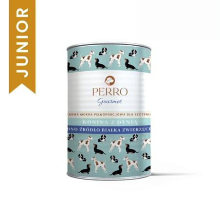 Karma mokra Konina z dynią- monobiałkowa  formuła szczenięta 400 g PERRO