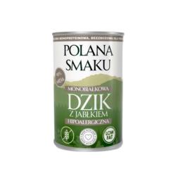 Karma mokra - dzik z jabłkiem             hipoalergiczna  400 g POLANA SMAKU
