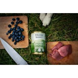 Karma mokra - daniel z borówkami          hipoalergiczna 400 g POLANA SMAKU