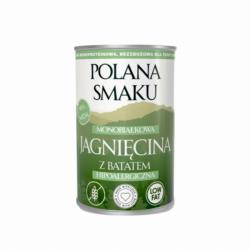 Karma mokra - jagnięcina z batatem        hipoalergiczna 400 g POLANA SMAKU