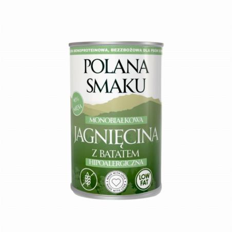 Karma mokra - jagnięcina z batatem        hipoalergiczna 400 g POLANA SMAKU