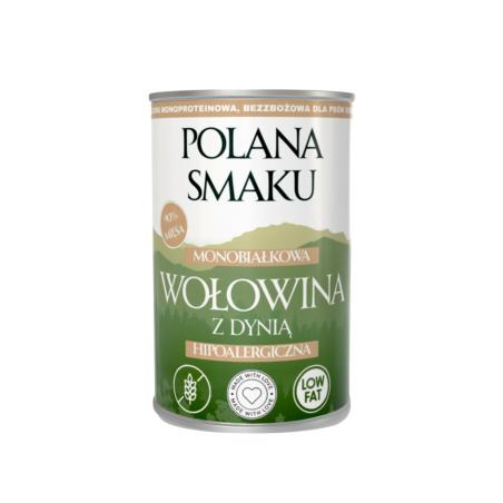 Karma mokra- wołowina z dynią             hipoalergiczna 400 g POLANA SMAKU