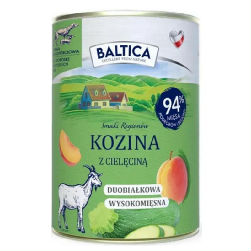Karma mokra kozina z cielęciną 400g       BALTICA