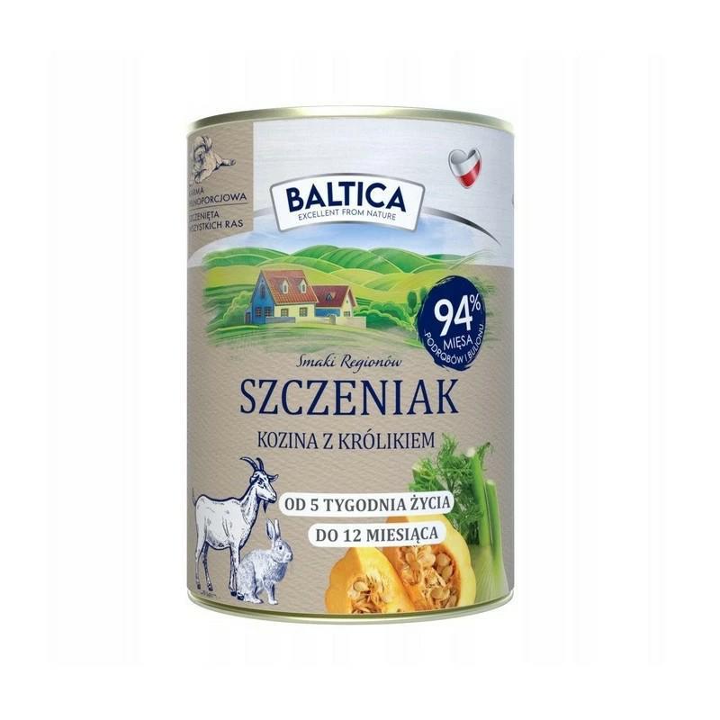Karma mokra kozina z królikiem dla        szczeniąt 400g BALTICA