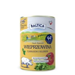 Karma mokra wieprzowina z jabłkiem        i selerem 400g BALTICA