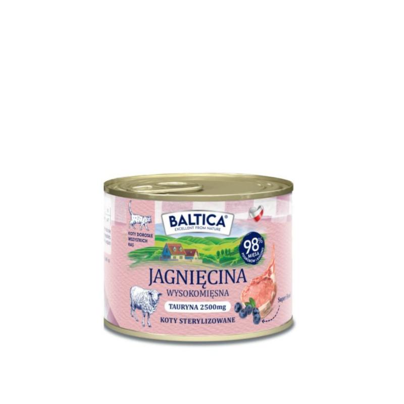 Karma mokra dla kota jagnięcina 185g      BALTICA