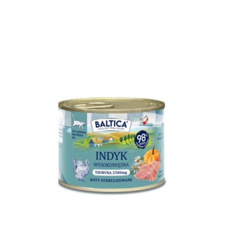 Karma dla kota indyk 185g BALTICA