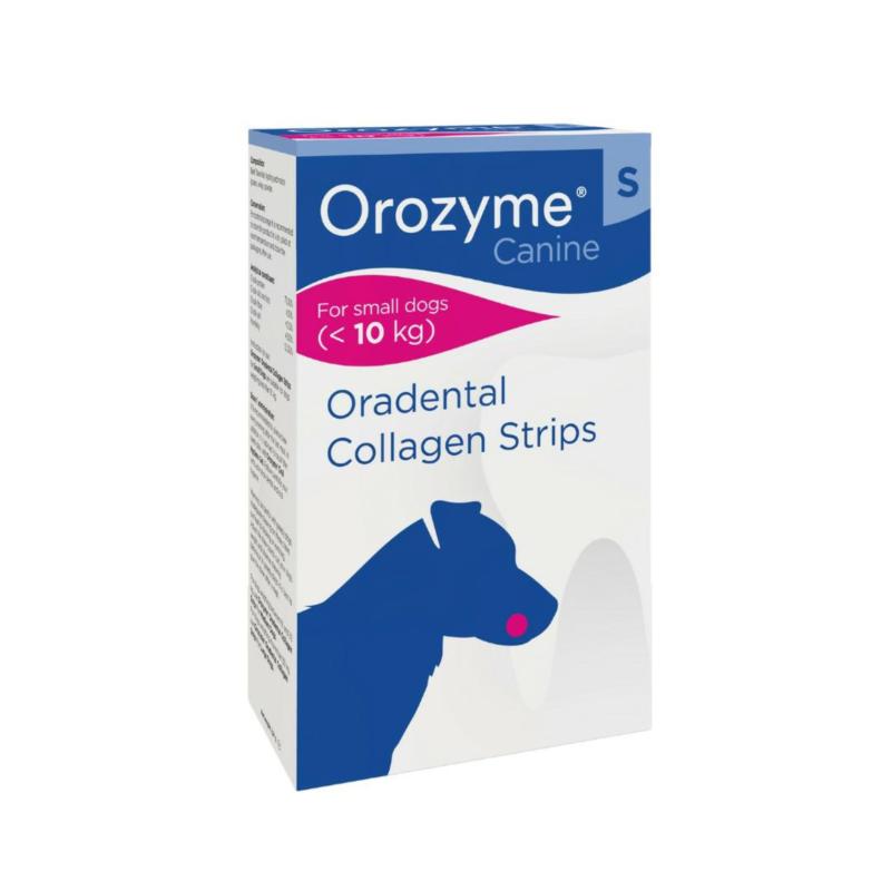 Kolagenowe gryzaki dentystycze Orozyme    oradental collagen stripes S